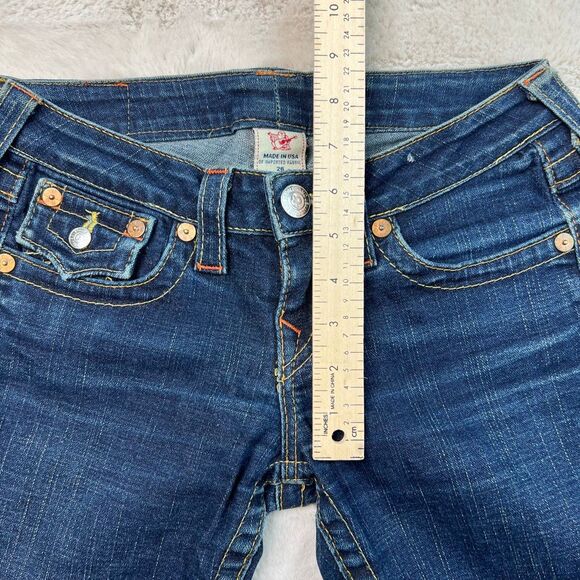 True Religion Womens 26x30 Julie Skinny Jeans Denim Stretch Made in USA Low Rise - Picture 6 of 10